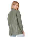 Блейзер Levi's Faux Leather Single Breasted Blazer, Sage - фото 2