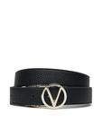 Женский ремень Valentino с тиснением, черный - фото