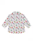 Рубашка с принтом Moschino Kids, серый - фото 2