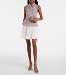 Клатч с кристаллами Self-Portrait, Liliac - фото 5