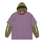 Топ Supreme Layered Hooded Long-Sleeve Top Olive, зеленый - фото