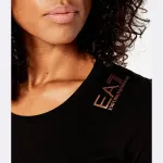 Футболка стандартного кроя Ea7, черный - фото 4