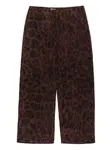 Брюки с леопардовым принтом Bimba Y Lola, коричневый - фото