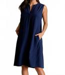 Платье A-Liner в темно-синем цвете Buki - фото