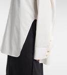 Хлопковая рубашка Herschel Khaite, Chalk - фото 5