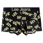 Мужские трусы боксеры 4 шт Lee, Printed Black Red+Printed Black+Solid Color Black+Solid Color Black - фото 4