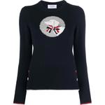 Classic Hector Pullover THOM BROWNE, темно-синий - фото