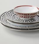 Лабиринто обеденная тарелка Ginori 1735, Nero - фото 3