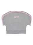 Топ с логотипом Nº21 Kids, серый - фото