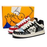 Низкие кеды для скейтбординга унисекс The Simpsons, синий - фото 3