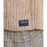 Свитер Superdry Slouchy Stitch Roll Neck, бежевый - фото 4