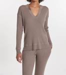 Топ с разрезом на шее Cabo в цвете лесной орех LEIMERE, Hazelnut - фото