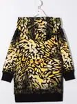 Платье с принтом и капюшоном Givenchy Kids, черный - фото 2