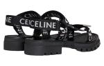 Сандалии Celine Leo Strappy, черно-белый - фото 3