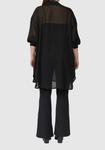 Блуза QS Button-down blouse, Schwarz/Black - фото 3