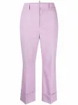Укороченные брюки строгого кроя DSQUARED2, фиолетовый - фото
