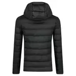 Пуховик стандартного кроя Ea7, черный - фото 2