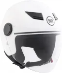 Детский мотоциклетный шлем BHR Demi-Jet 841 для мальчиков и девочек, сертифицирован по стандарту ECE 22.06. Устойчивый к царапинам визор, микрометрическая застежка и современный дизайн, Weiß - фото 7