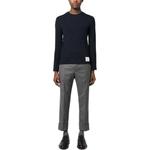 Свитер с логотипом THOM BROWNE, синий - фото 5