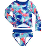 Купальник Appaman Kids Rashguard Two-Piece Set, цвет Ocean Tie-Dye - фото