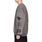 Хлопковый свитшот y 3 Adidas, серый - фото 6