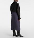 Юбка миди Джуди The Frankie Shop, серый - фото 3