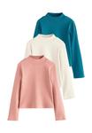 Топ Next REGULAR FIT HIGH NECK 3 PACK ., Multi Plain/Beige - фото 4