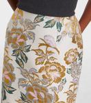 Юбка миди с цветочным жаккардом Carolina Herrera, Ivory Multi - фото 4