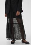 Юбка Kaffe Maxi skirt, Black Deep/Mottled Black - фото