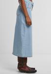 Юбка Urban Classics MIDI, New Light Blue Washed/Light Blue - фото 5