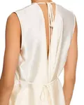 Топ, накинутый на шелковый шарф Helmut Lang, белый - фото 4