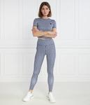 Футболка женская Guess Active короткая спортивная с принтом, синий - фото 2