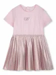 Платье с короткими рукавами Michael Kors Kids, розовый - фото
