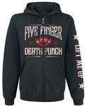 Куртка с капюшоном Five Finger Death Punch Laurel Emblem, черный - фото