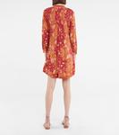 Мини-платье Ola с бахромой и принтом Poupette St Barth, Red Riviera - фото 3