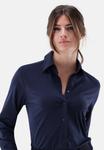 Блуза van Laack Button-down blouse, Dark Blue - фото 4