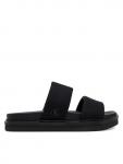 Мюли Flat Molded Dbl Bar Sandal Cv YM0YM01222 Calvin Klein Jeans, черный - фото