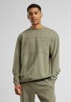 Толстовка Urban Classics SCUBA ZIP POCKET CREW, Palegreen/Green - фото
