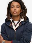 Эссеншиал лого худи с молнией в стиле washed Superdry, Eclipse Navy - фото 3
