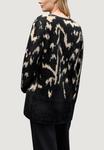 Кардиган Street One SOFTE JACQUARD STRICKJACKE, Black---Beige/Black - фото 2