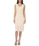 Платье Vince Camuto Pointelle Tank Dress With Scallop Edge, Birch - фото