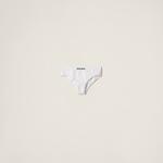 Бесшовные трусики Miu Miu, белый - фото