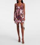 Топ с пайетками Rabanne, цвет pink/multico - фото 2