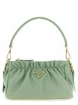 Кожаная сумка через плечо Prada, зеленый - фото