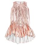 Платье из ламе с оборками Caroline Bosmans, Blush - фото