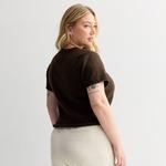 Джемпер с коротким рукавом для подростков Plus Size So, White Oak - фото 2