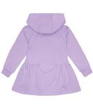 Хлопковое платье с капюшоном и логотипом Versace, фиолетовый - фото 4