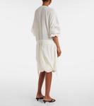 Хлопковое мини-платье Toteme, белый - фото 3