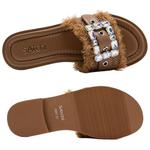 Шлепанцы женские коричневый Satchi - фото 4