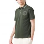 LACOSTE Polo Shirt Men's HCF/Stone Black Green - фото 4